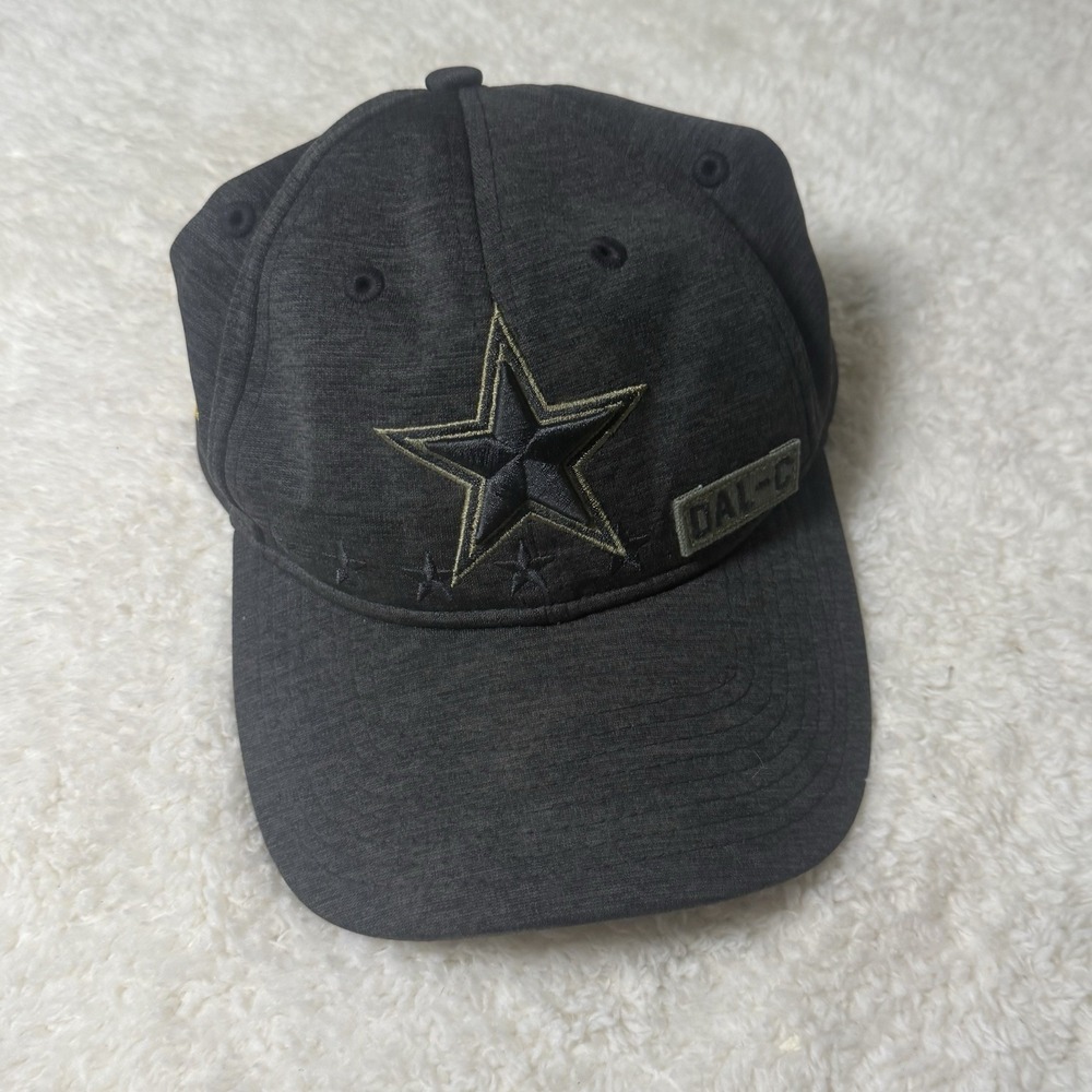 Dallas Cowboys New Era 9TWENTY Black Adjustable Hat NFL Salute to Service